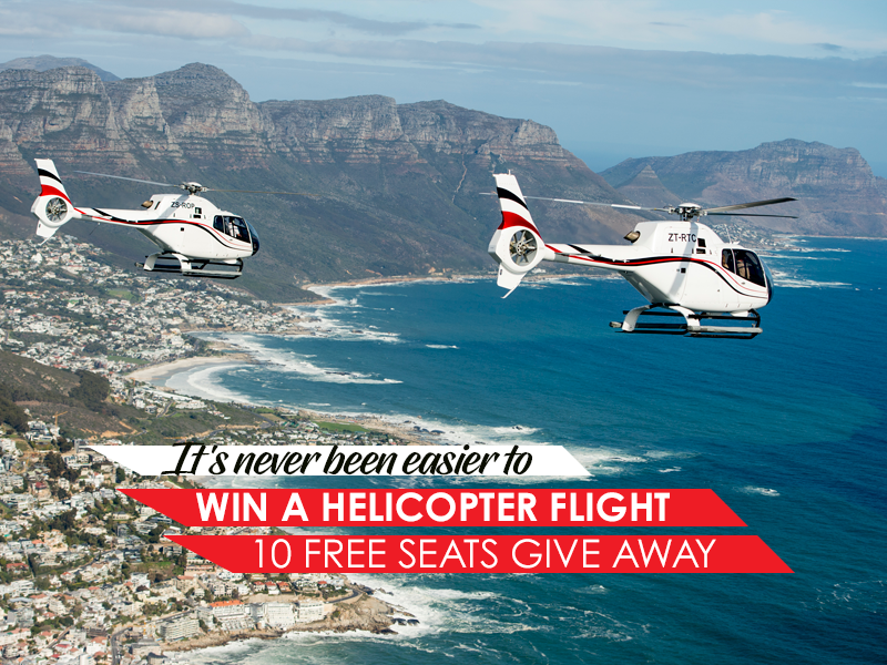WE ARE GIVING AWAY 10 FREE SEATS!

Win a 9-minute City Express Flip and see Cape Town from above!

Requirements:

- Must have a laptop and smartphone
- Must be able to answer a 10-minute questionnaire

How to enter?

Follow the link &amp; fill in the form: bit.ly/2TVTnnc