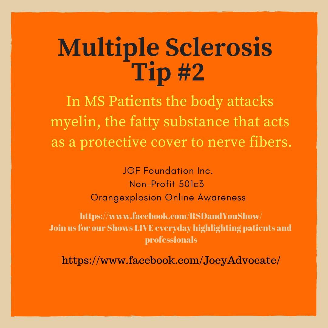 AmyJo_Promoter's tweet photo. Multiple Sclerosis awareness tips made by @joeygiggles32, chronic pain advocate, CEO &amp; creator of @JGFFoundation. Please help spread the word &amp; color the Internet orange for MS awareness! #MultipleSclerosisAwareness #MS #MultipleSclerosis #OrangeExplosionForMS #MSAwareness #JGF https://t.co/Vy6ocjkJtI