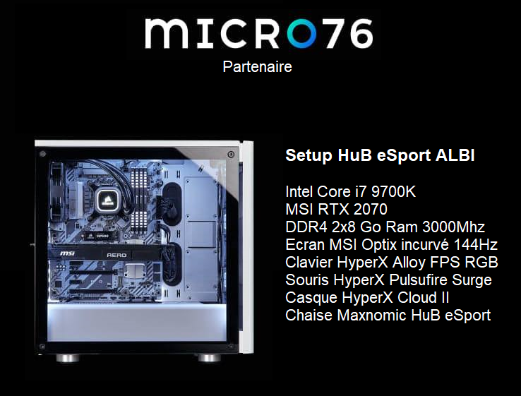 HubAlbi's tweet photo. Je vous présente le Setup choisi proposé par @micro762 pour la partie PC et périphérique et @NEEDforSEAT_FR pour les Siège Gaming Maxnomic 🙂 celui-ci peut encore changer selon les prochaines nouveautés à sortir 😉
#Setup #Micro76 #Maxnomic #HuBeSport #ALBI #TARN #OCCITANIE https://t.co/uuve9nUUV9