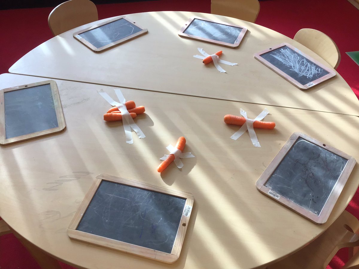 missperry673's tweet photo. Hmm 🤔There’s a trail of destruction in Nursery this morning. It looks like there’s an evil pea on the loose! Who can save us?? #creatingnewvocabulary #supertato https://t.co/yFcvDD7rSw