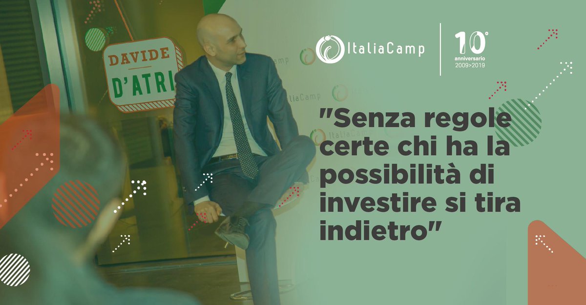 Italiacamp's tweet photo. La scorsa settimana abbiamo ospitato @davidedatri per #InnovareCon, il ciclo di incontri con cui abbiamo deciso di segnare le tappe di avvicinamento al nostro decennale di vita 🥇✨ Sul nostro sito vi raccontiamo cosa è successo 👉 https://t.co/n8WhkciOyy #italiacamp10 https://t.co/2aL0bq1W62