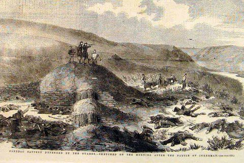 The 1854 Battle of Inkerman, especially the action at the Sandbag Battery were notable/10