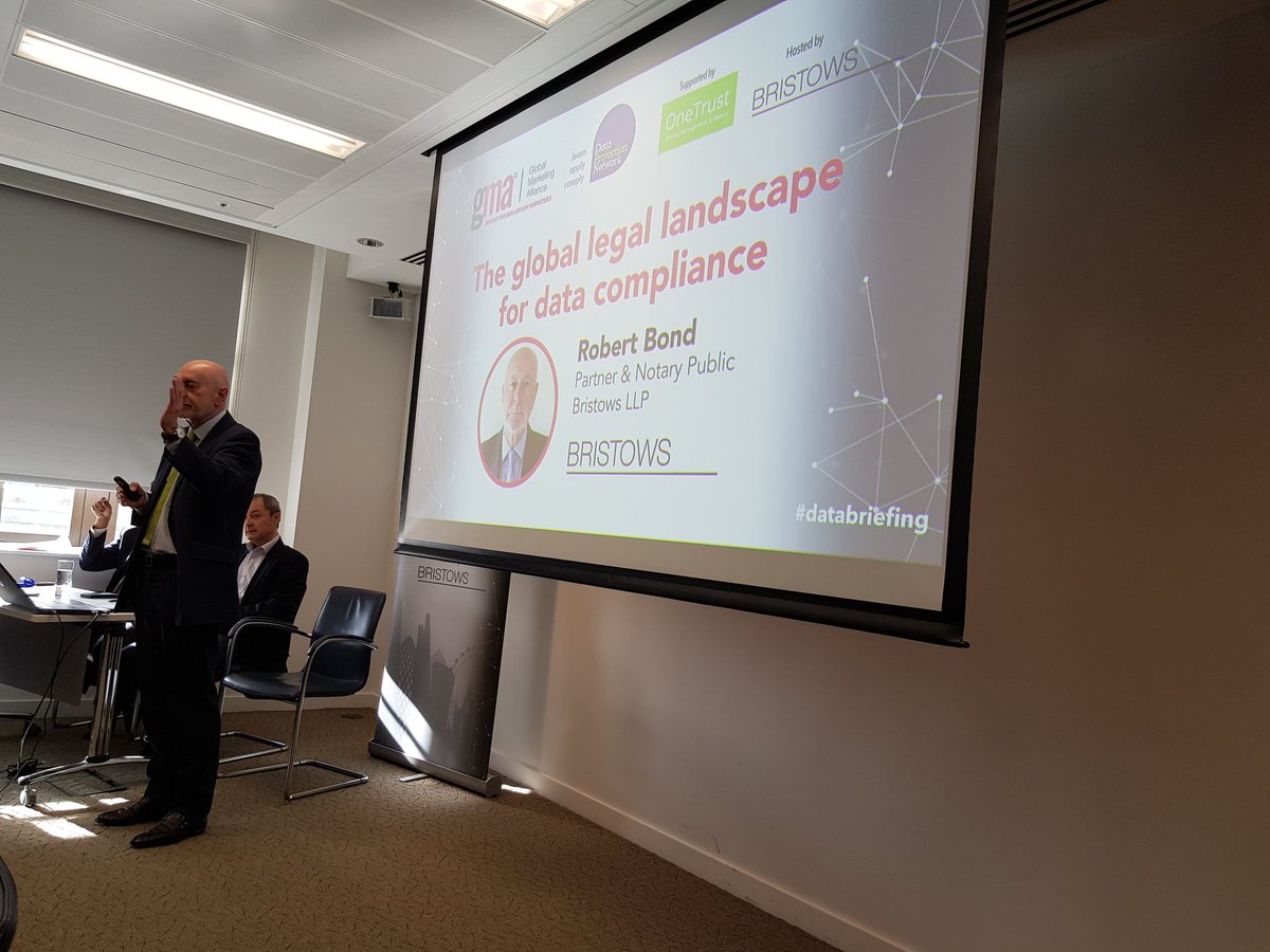 dpntweet's tweet photo. Our first #databriefing with @GMAinsight is underway with our opening speaker Robert Bond #GDPR #datastrategy https://t.co/QURfpkzM3m