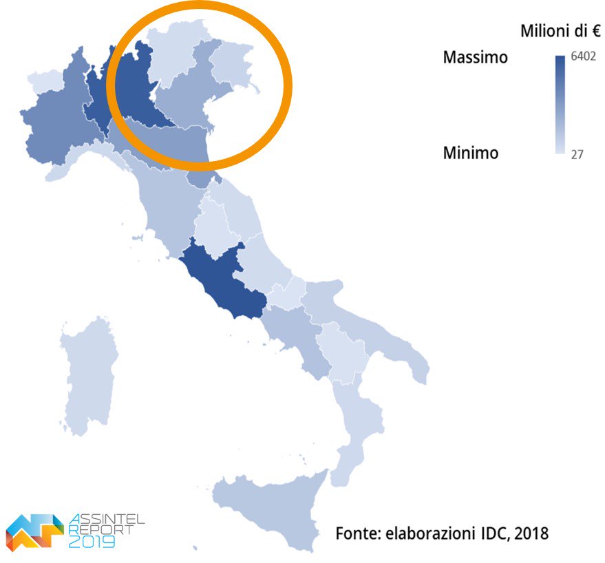 Assintel's tweet image. Come si declina il mercato #ICT e digitale nel Nord Est? Giovedì alle 15 in @smaunotes Padova il nostro workshop coi nuovi approfondimenti #AssintelReport19 : bit.ly/2CG973c @IDCItaly @AscomPadova @ConfcommercioVi @ConfcommercioVr