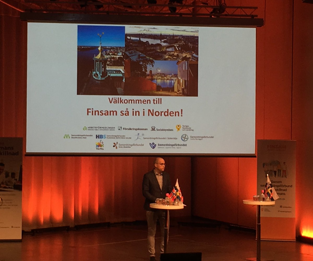 CaringAlex's tweet image. Minglar på konferensen #Finsam idag för att bygga nätverk å sprida kunskap om #BlåVägens viktiga verksamhet för arbetssökande å långtidssjukskrivna