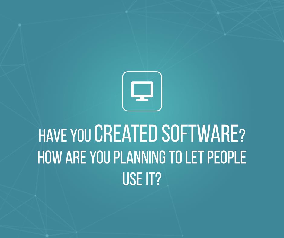 X_Formation's tweet photo. Have you created software? How are you planning to let people use it? https://t.co/wdacmYSPfX