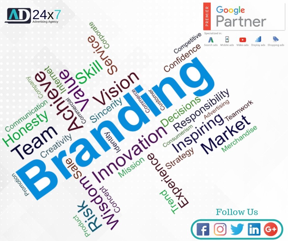 ad24x7_india's tweet photo. #Branding is just a technique to create your Brand Presence towards the public by using all online social media platforms.
#ad24x7 #technlogies presents #Digital #Marketing and #online #advertising #Services #branding #social #media #SEO #socialmedia #socialmediamarketing #Google https://t.co/xQr9lb0Ga8