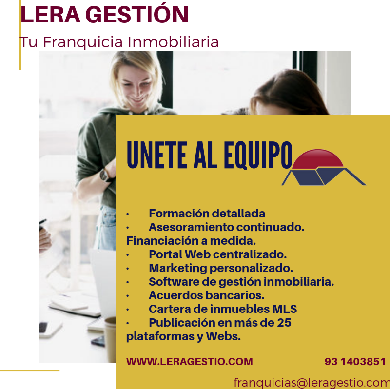 LeraGestion's tweet photo. UNETE AL EQUIPO. #EQUIPO #LERAGESTION #MONTATUFRANQUICIA #franquiciaonline #FRANQUICIAS #EMPRENDE #TUAGENCIA #INMOBILIARIA #ALQUILERES #COMUNIDADES #SEGUROS #PREGUNTA #INFORMATE #SETUJEFE #TUTIEMPO #MARTES https://t.co/9MV740tY7Q