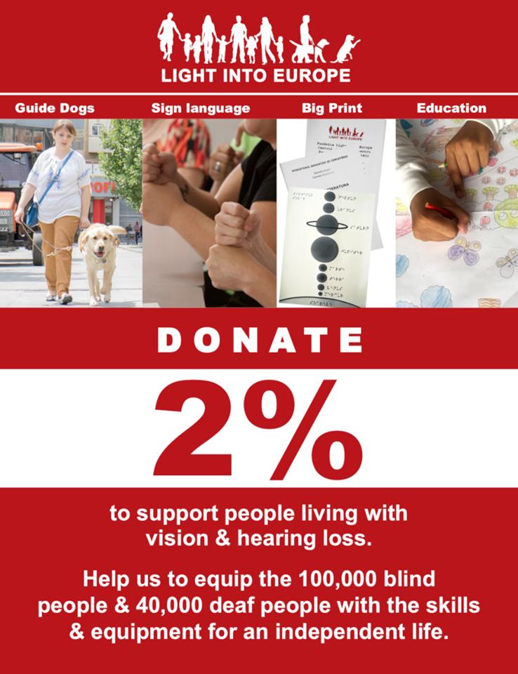 lightintoeurope's tweet photo. Big thanks to the Romanian government for extending the 2% deadline  to July! So lets make a big effort &amp;  support our guide dogs for  the blind with your 2%. Download the form below!
 https://t.co/o7EBfdvvyd https://t.co/kvDLfWNwsK