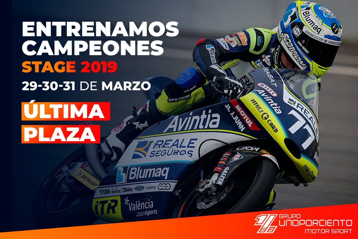¡ÚLTIMA PLAZA STAGE DEL 29 AL 31 DE MARZO! Te ayudamos a preparar tus carreras de manera personalizada ofreciéndote herramientas mentales que te ayuden a encontrar la solución en los momentos que más lo necesitas. Más info grupounoporciento.com/stage