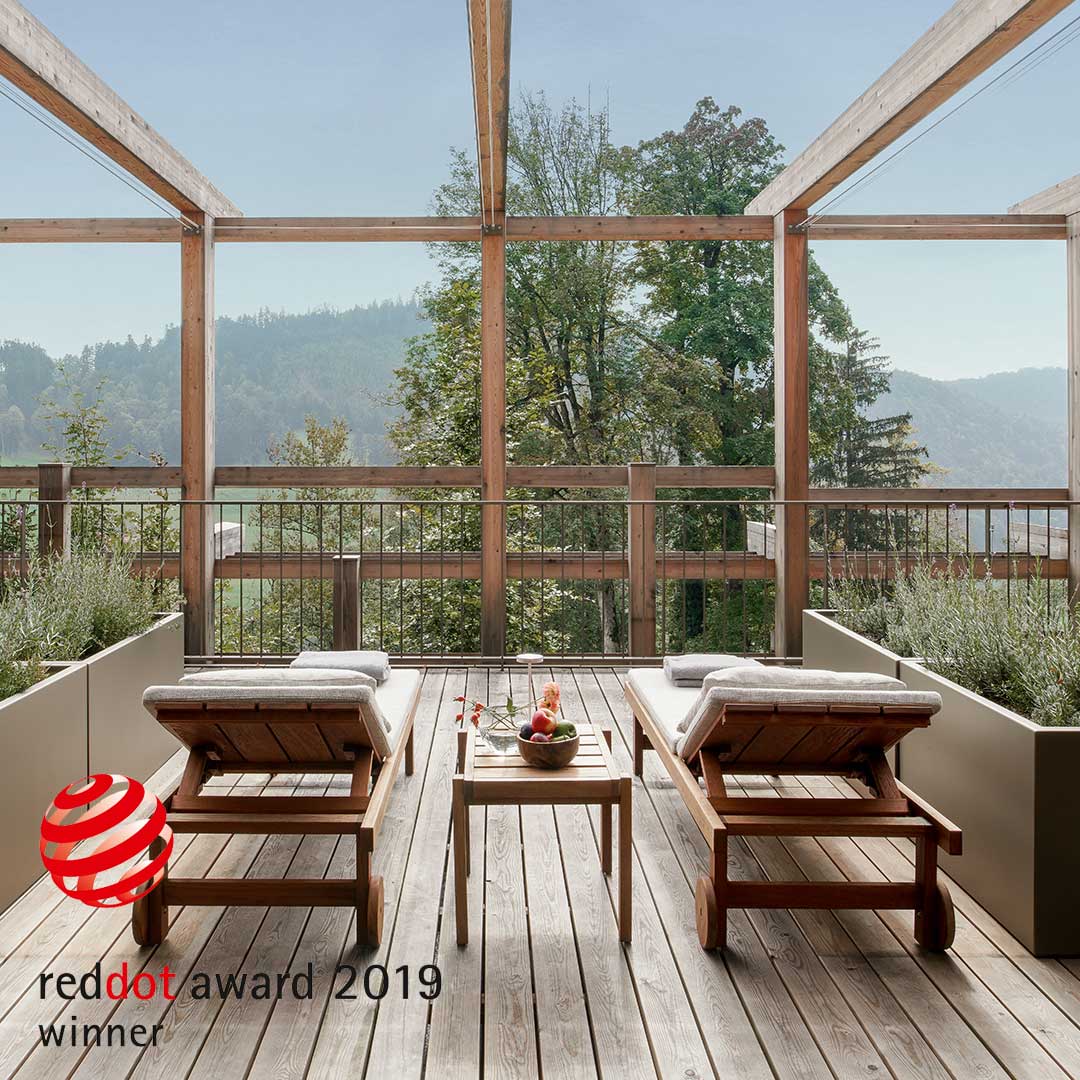 Red Dot Award 2019 for our Waldhotel Health &amp; Medical Excellence -part of the Buergenstock Resort in Lucerne -, category: #Interior #Architecture and Interior #Design. <a href="/reddot/">Red Dot</a> @BuergenstockNOW #lucerne #award #reddotaward