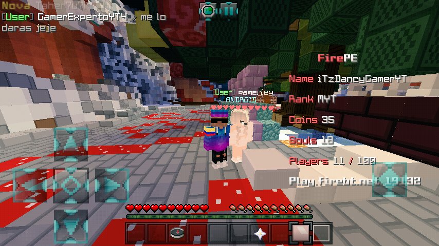 DancyGamerYT's tweet photo. Mi nuevo texture pack y mi amiga en @FireServerBT https://t.co/kEKcqYKHCL