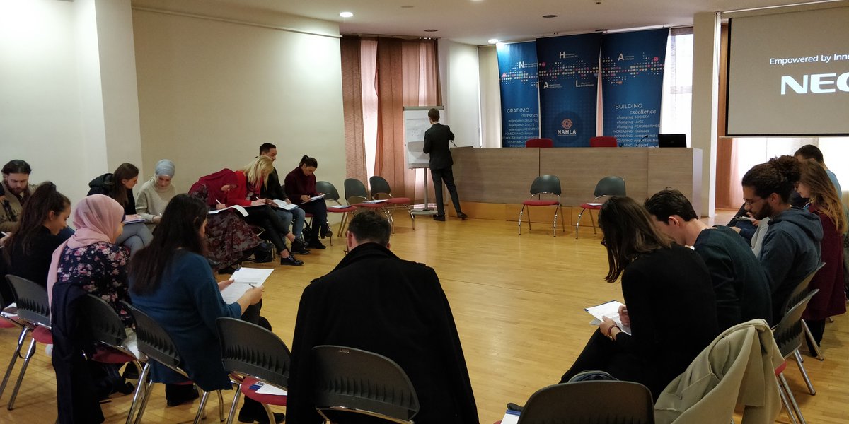 Frambuesa212's tweet photo. Training on freedom of religion and belief for youth in Sarajevo by @osce_odihr and @RYCOwb 
After amazing experience at Emerging International Leaders Programme on FoRB @CumberlandLodge excited to participate in making a difference in my home country. https://t.co/dO87aOeR8l