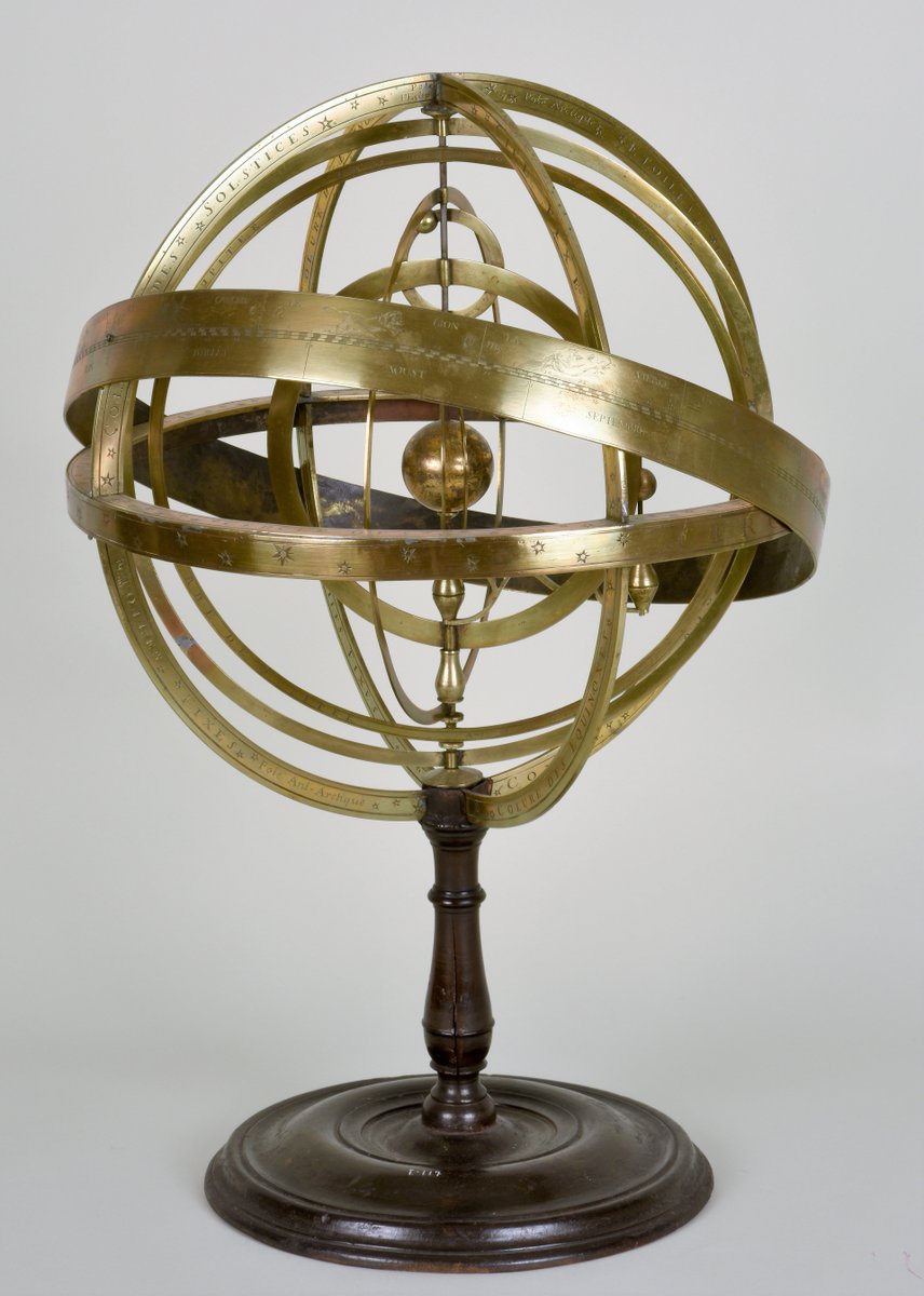 Museo_Naval's tweet photo. Con esta esfera armilar finalizamos #AstroNaval, proyecto en el que hemos enseñado instrumentos que formaron parte del Primer Gabinete Astronómico del Museo Naval. Toda la información aquí: https://t.co/j2UopW4YEE ¡Gracias por seguirnos! #175añosnosonnada @CulturaCCosmos https://t.co/aQ8HHcrh24