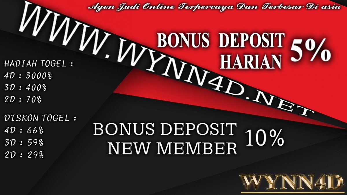 Wynn4d On Twitter Wynn4d Bandartogel Terpercaya Bonusdeposit Newmember10 Bonusreferalseumurhidup 1 Bonusdeposit Harian 5 Daftar Di Link Https T Co Kb3d8afeyn Bikinnyeselmantan Komisiandaelshinta 2019gantipresiden Togelsingapore Wynn4d On Twitter Wynn4d Bandartogel Terpercaya Bonusdeposit Newmember10 Bonusreferalseumurhidup 1 Bonusdeposit Harian 5 Daftar Di Link Https T Co Kb3d8afeyn Bikinnyeselmantan Komisiandaelshinta 2019gantipresiden Togelsingapore