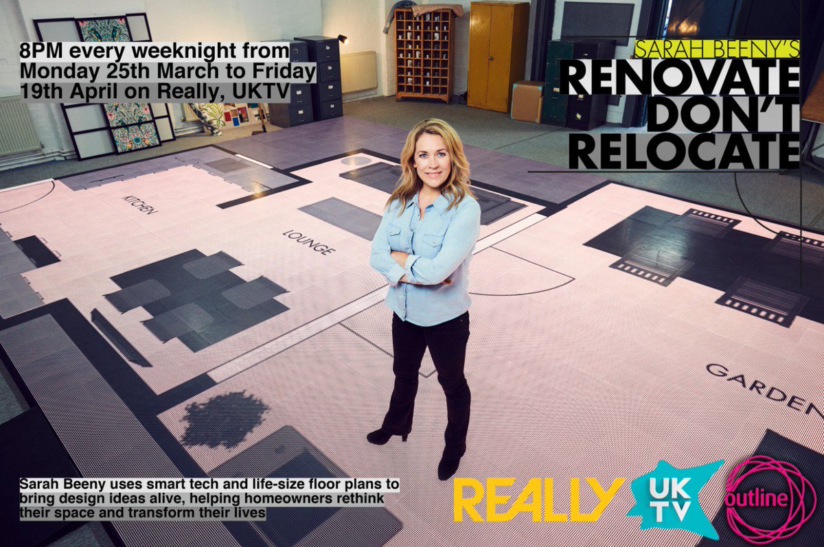 ShutterStoreUK's tweet photo. Are you tuning in tonight? Watch @sarahbeeny on @reallychannel's Renovate Don't Relocate and bring your renovation ideas to LIFE! https://t.co/EeNDrMs7xt