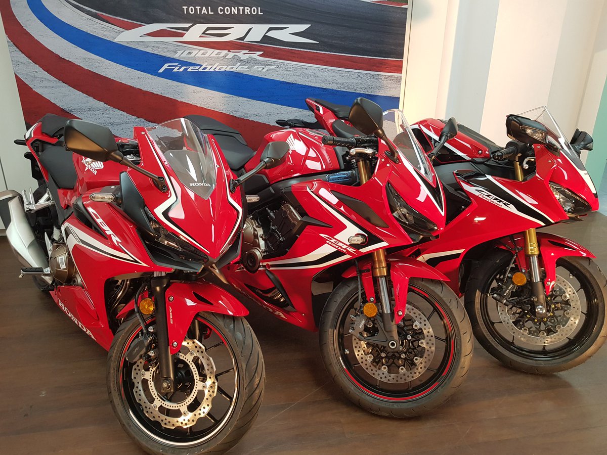 Look at the awesome family of CBR sports bikes. Which one can you see yourself on this summer? With 0% finance available, there has never been a more affordable time to buy a new #HONDA @FarnhamHonda