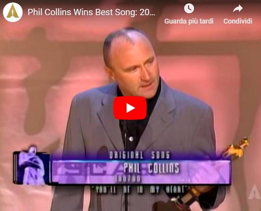passaladritta's tweet photo. Video Memories: Phil Collins wins the Academy Award, 26/3/2000 – VIDEOS: https://t.co/K3yeIYe0Xk https://t.co/6rsngzqCUI