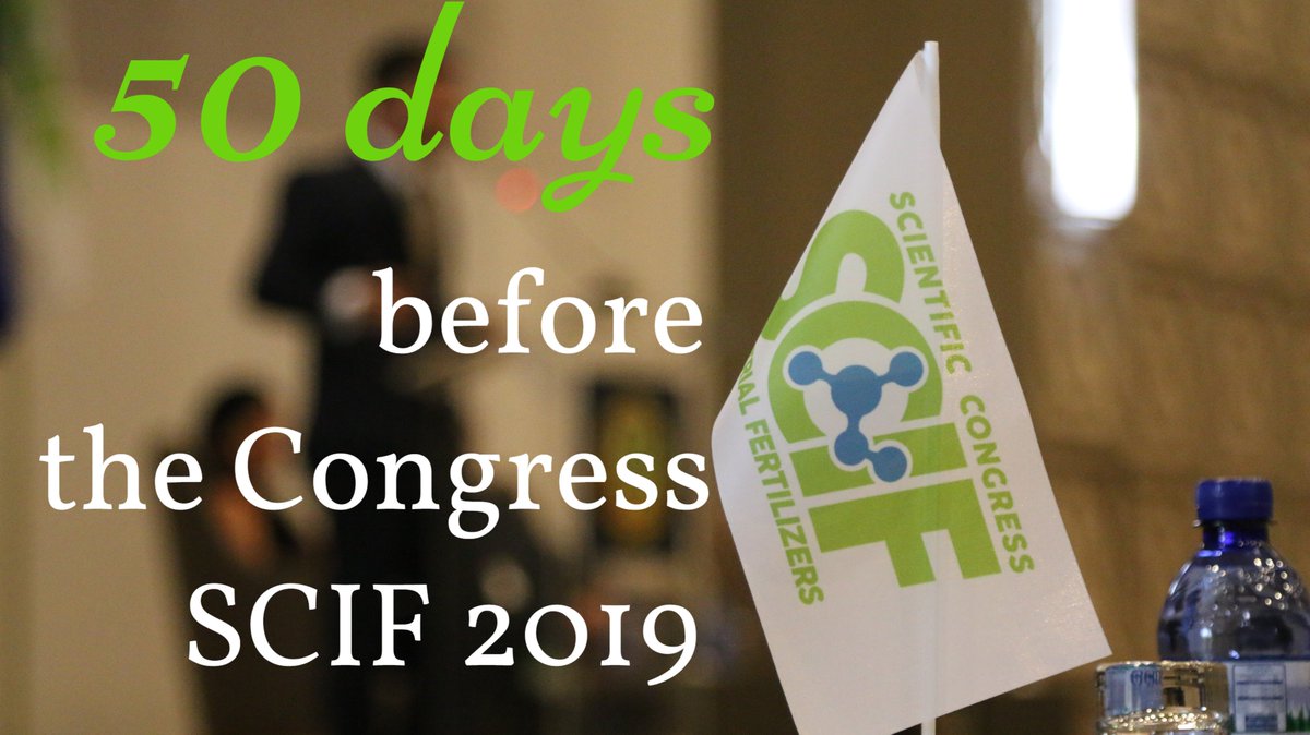 Scif_Congress's tweet image. Less than 50 days before The Worldwide Congress of Mineral Fertilizer and Pesticide Producers SCIF 2019.
Make a registration on our website scif.top