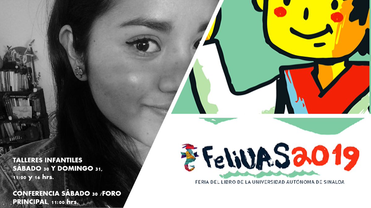 Nos vemos en la @Feliuas1 !!!!! Sábado 30 y domingo 31, talleres para niñas y niños y charla !!!! Allá nos vemos #Mazatlán #Sinaloa #Feliuas2019