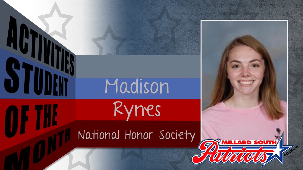 MSHSactivities's tweet photo. Madison is an incredible leader; she’s driven and organized and has worked tirelessly to make Mr. Millard South a success this year. NHS is lucky to have such a passionate president! Thanks for all you do, Maddie! https://t.co/8SU2YJNnOS
