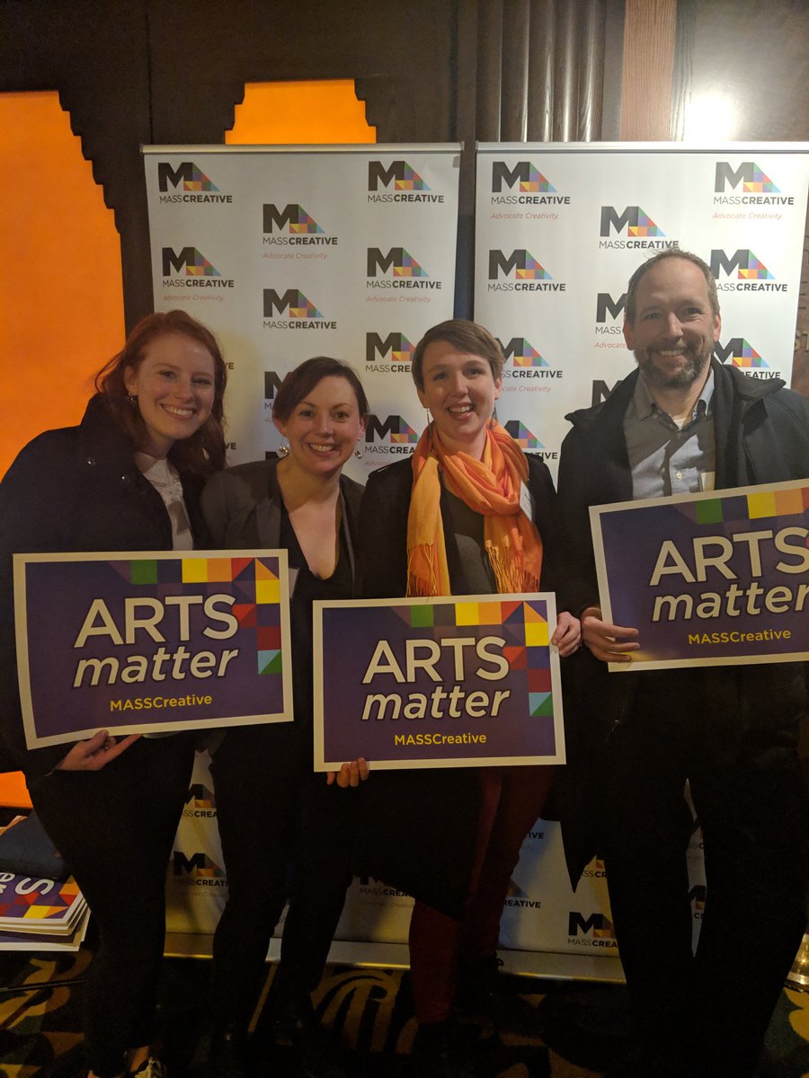 theCraftMass's tweet photo. Psyched to be downtown celebrating art with @MASSCreative because #CreativityConnects ! https://t.co/W81UFNWj94