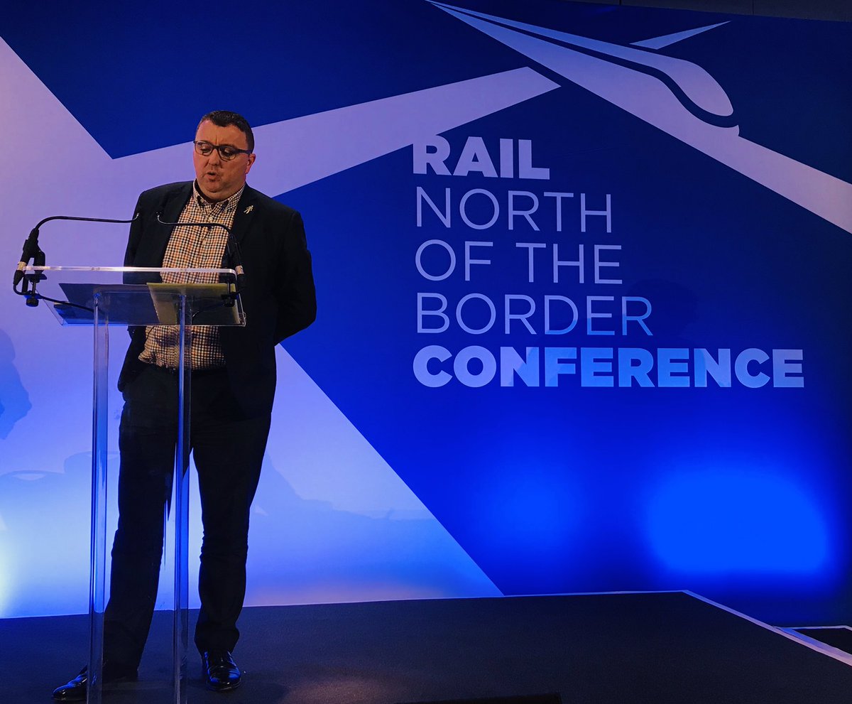Great presentation from <a href="/CampbellBraid/">Campbell Braid</a> at the Rail North of the Border conference speaking about Competitive and Efficient Delivery. <a href="/SiemensMobility/">Siemens Mobility</a> have a superb track record in Scotland to be very proud of! #ConnectingScotland <a href="/PelotonEventsUK/">Peloton</a>