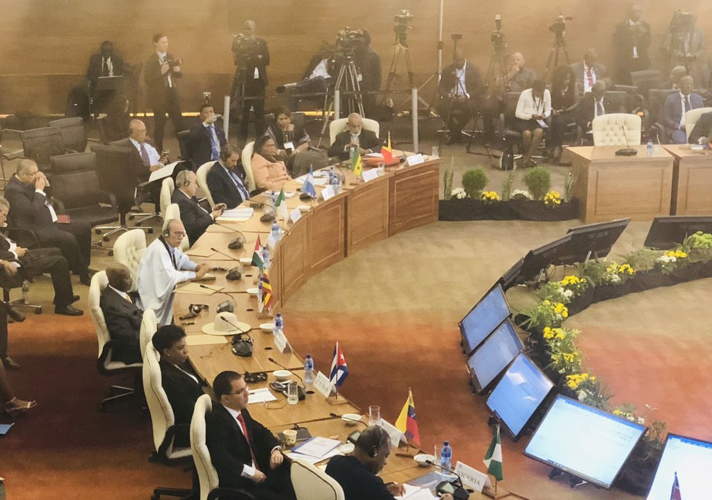 #SADR President Brahim Ghali delivers strong address to #African leaders welcoming the continent’s growing support for the people of #WesternSahara’s struggle for a meaningful process of self-determination including a free and fair #referendum 

#SADCSaharawiSolidarity