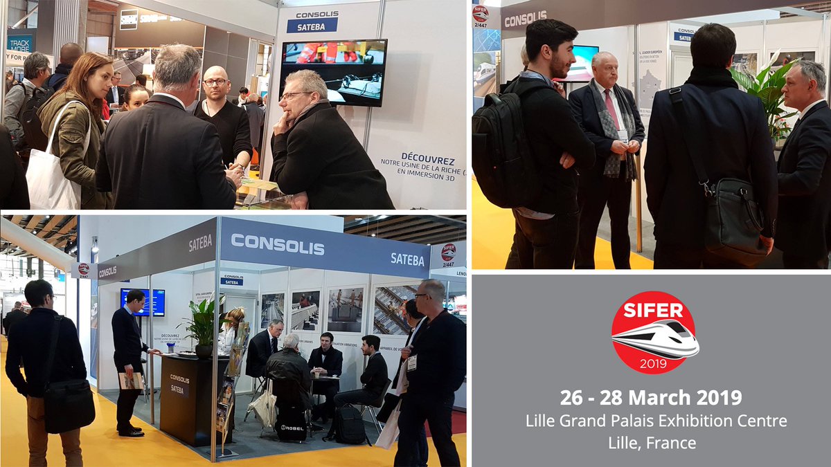 consolisgroup's tweet photo. Come and visit #Consolis Sateba, our French Transportation & Utilities subsidiary, at France's largest #rail industry exhibition #SIFER2019. We welcome you on the booth 2/447 to present our precast sleepers solutions and our latest innovations for this market. 🚆🚊🚇 https://t.co/6CobdPEKuO