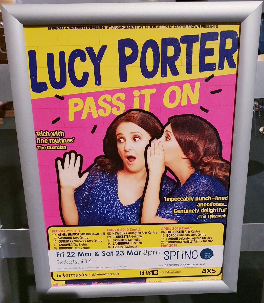 Great evening of comedy <a href="/lucyportercomic/">Lucy Porter</a> at <a href="/the_spring/">Pieroo</a> last Friday 
#comedy #havant #alwaysgoodtolaugh