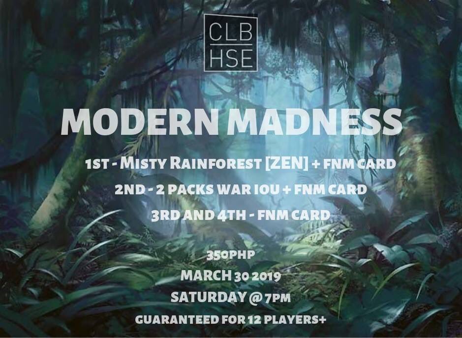 Happening this Saturday (March 30, 2019)! #ModernMadness #Imus #hobbies #tabletop