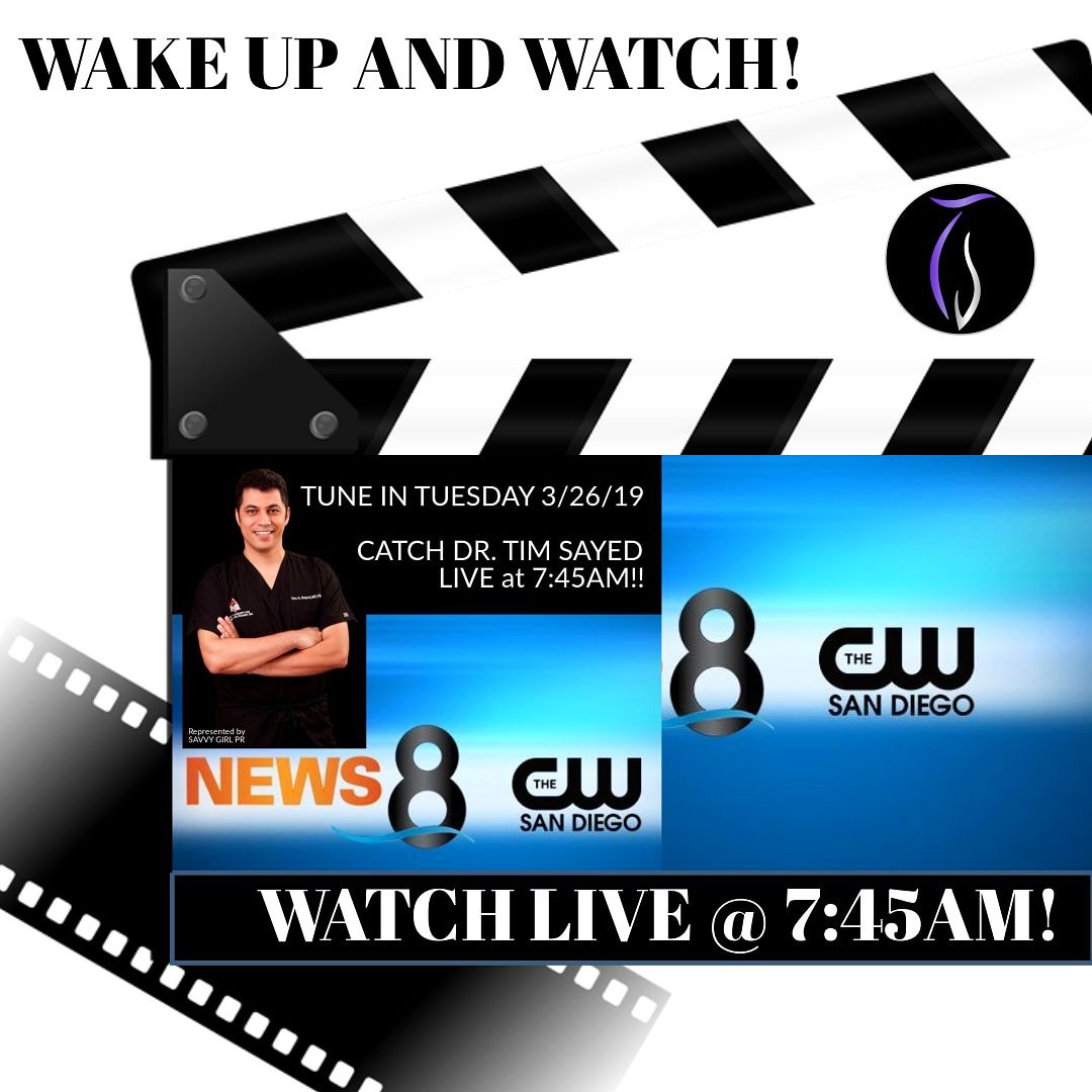 SavvyGirlPR's tweet photo. Hey #SANDIEGO, wake up and watch @timsayedmd on @thecwsandiego #live at 7:45am discussing #breastimplants! https://t.co/7s7WiefFnD