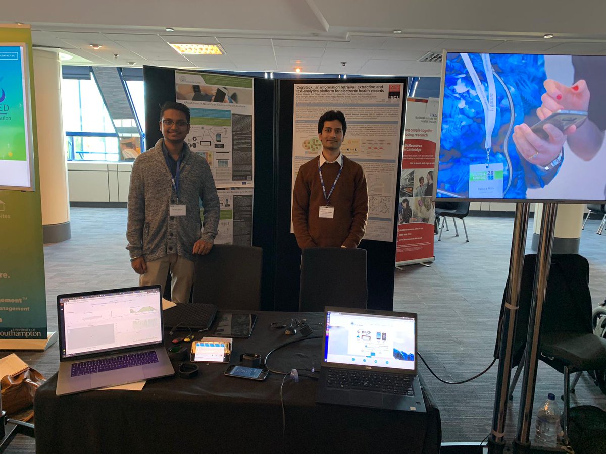 Showcase @radar_base @RADARCNS at NHIR Digital Festival 2019 #nihrlearn, #digitalcrn #DigitalFestival2019 
@Zulqarnain_RD