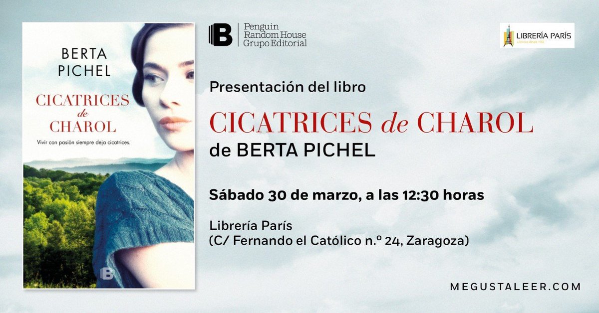 libreria_paris's tweet photo. ➡¡Presentación!⬅
Tenemos el placer de invitarte el sábado 30 de marzo a la presentación de la novela #CicatricesDeCharol de @bertapichel. 🖊
¡Será en nuestra librería, a las 12:30! 
Todos los detalles en nuestro blog:
https://t.co/HjYv3EBZxD
¡Te esperamos! https://t.co/mWRfGD7A39