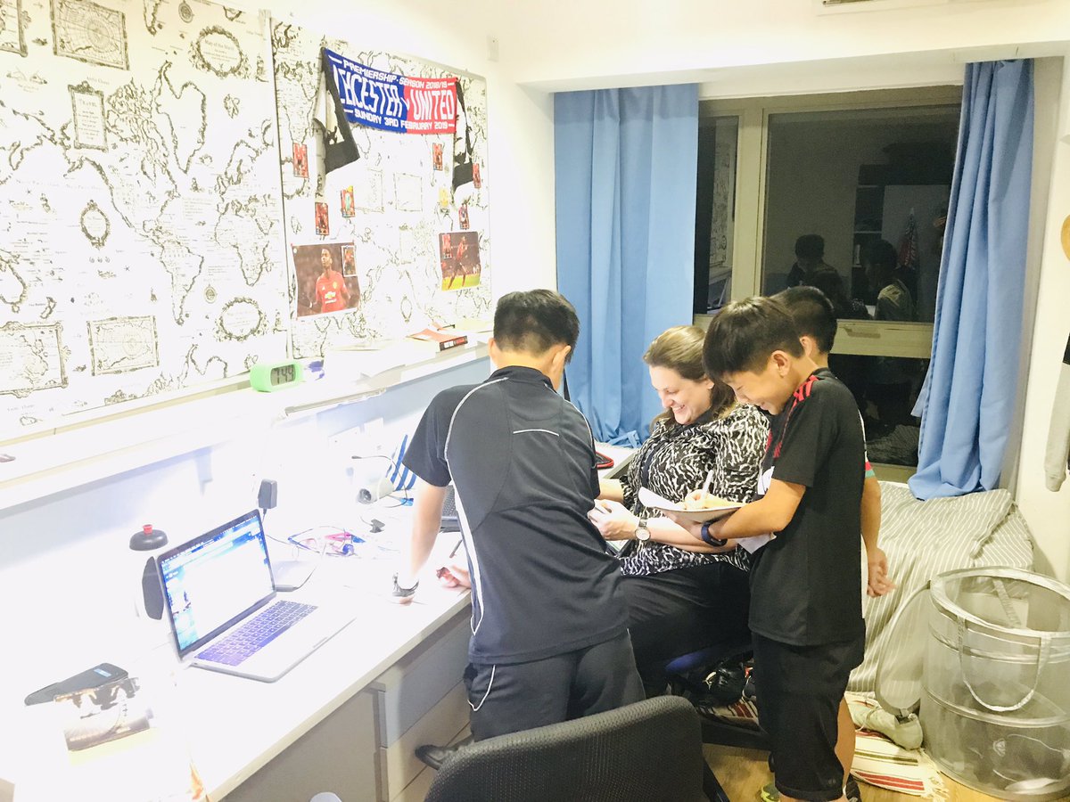 HHKSShackleton's tweet photo. Tech free Tuesdays, sushi snacks and board games for the #boysofshackleton after a productive evening of prep! Looking forward to an evening of alternative ultimate sport tomorrow! #boardinglife @Harrow_HK @HeadHarrowHK #boysofcompassion https://t.co/DlBFwYSt4l