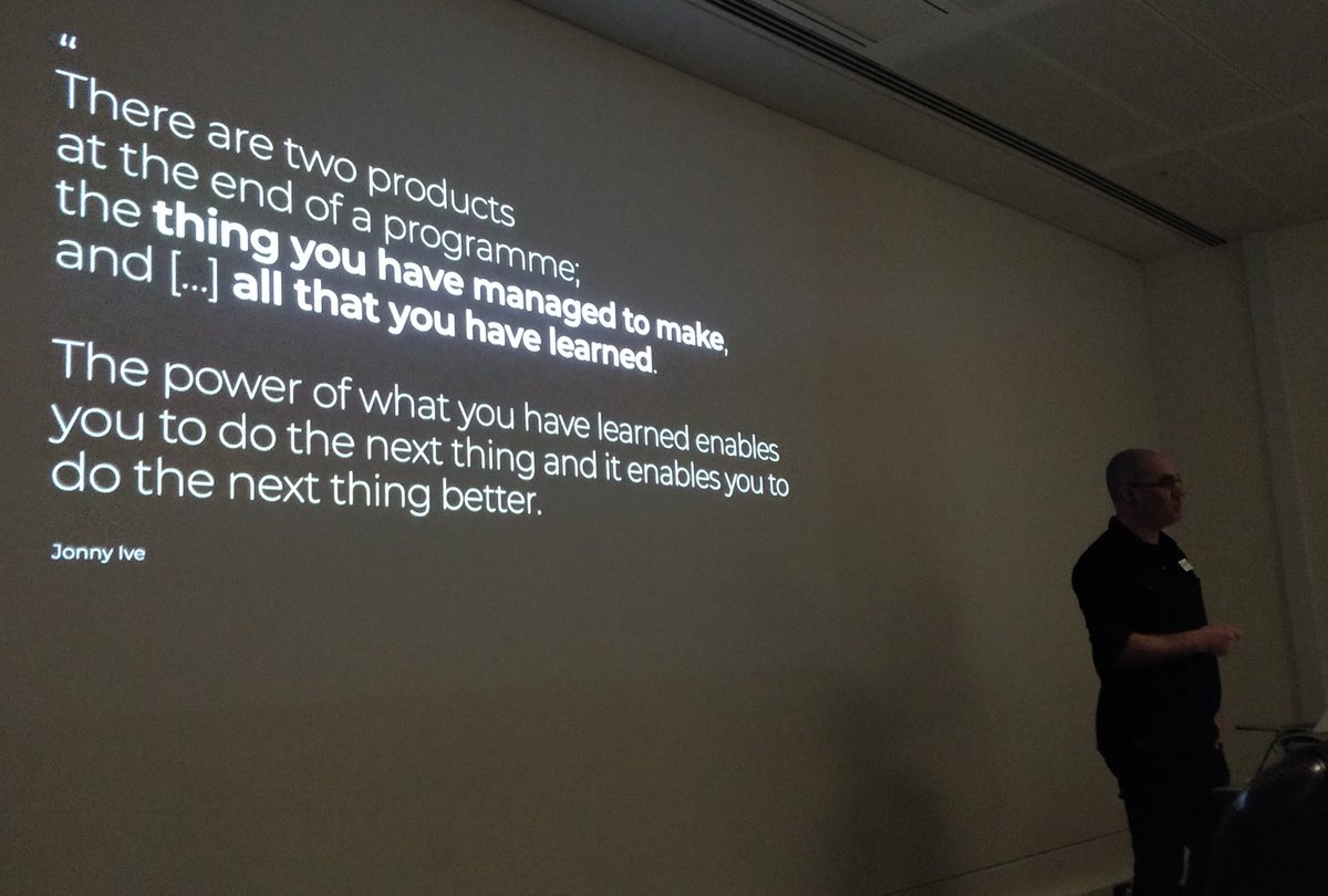 OVOTechTeam's tweet photo. Fantastic talk from our UX Lead on continuous design and development #ovopdc https://t.co/OSmdE85IfL