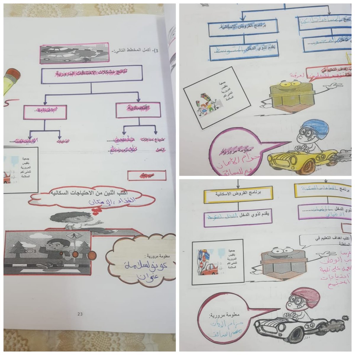 BlqeesT's tweet photo. تعزيز كتيب الأنشطة للدراسات الاجتماعية بمعلومات وأنشطة مرورية ضمن فعاليات {جمعية بلقيس المرورية}
#المدرسة_النموذجية_المرورية_2019 https://t.co/gVAaDjvmym