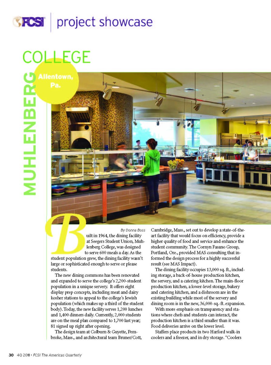 ColburnGuyette's tweet photo. . @Muhlenberg (c. 2011) was one of our first #Kosher kitchen projects and is still relevant today - #proof that great #foodservice #design never goes out of style
#FocusedOnFoodservice

https://t.co/HXpcwJeeZQ

Can your servery withstand the test of time? https://t.co/WwUz5FCvOn