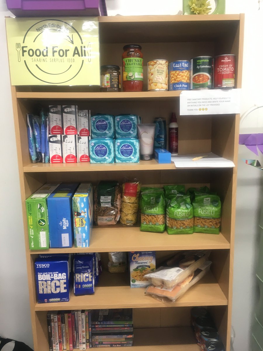 GreenerGranton's tweet photo. Our #FreeFoodShelf has been restocked. We have #FreePasta🍜, #FreeRice🍛 and some #FreeCans🥫. #SwapShop open tomorrow from 3-4:30 PM. Thank you #PCHP and #FareShare for supplying our shelf and all your hard work❤️❤️❤️ https://t.co/RYjbwHFtmN