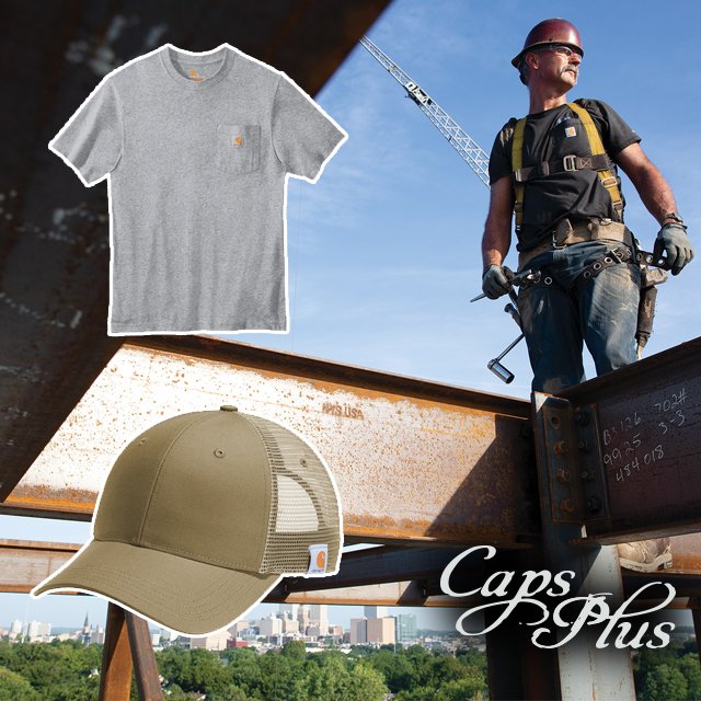CapsPlusInc's tweet photo. New product alert! We now have Carhartt! No other brand makes more rugged workwear in America than Carhartt - Made in the U.S.A. since 1889! https://t.co/NaS0AKraWZ