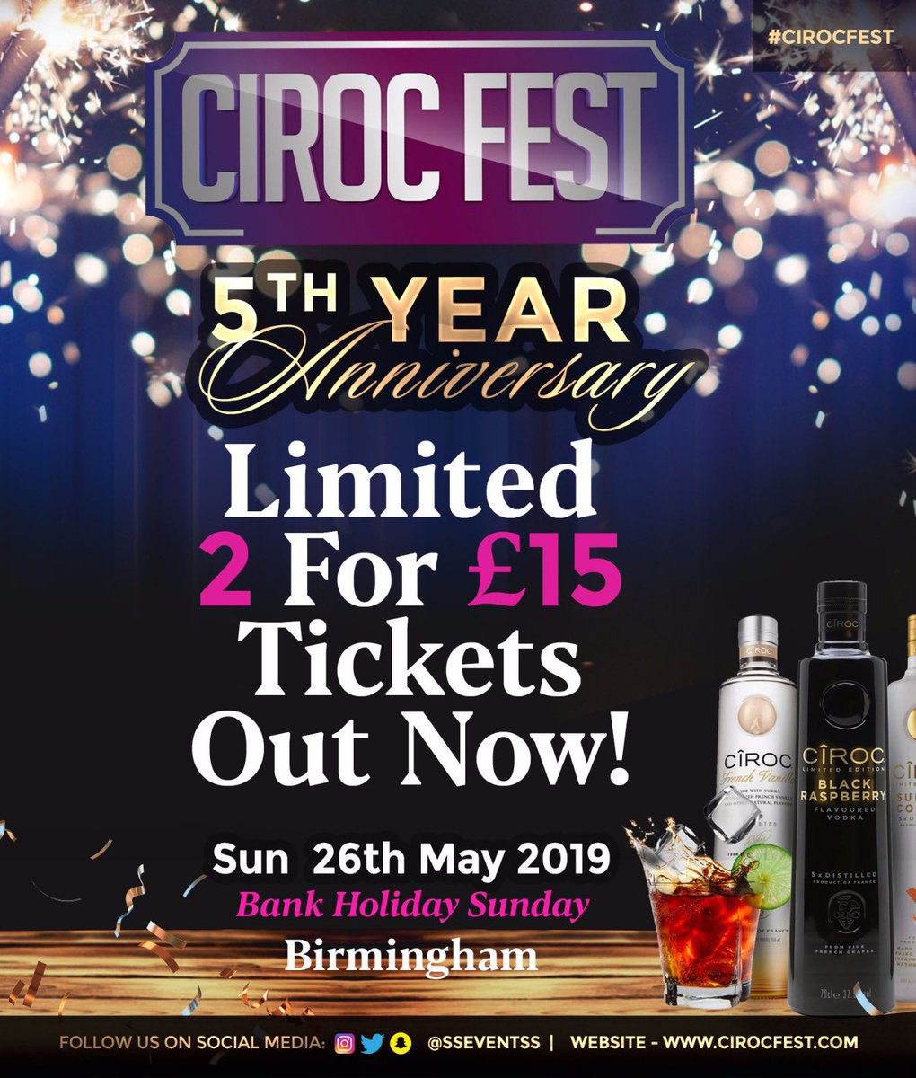 CirocFest's tweet photo. Don’t miss out on the offer! 

It won’t last forever 🤪

Little something for you guys! 2 for £15 🥰

Tickets - https://t.co/gV6zObzPxQ

#CIROCFEST ✨ https://t.co/ZCpr8SAqSP