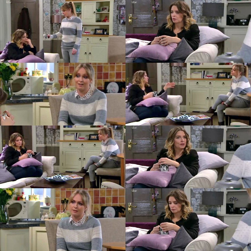 Parkiewolf's tweet photo. 19/3/19 P4 - Vanessa cracking Charity code again &amp; reminding Charity that "after everything they've been through, they should be able tell each other anything" was such a touching powerful moment 

#CharityDingle #VanessaWoodfield #Vanity #VanityFamily #Emmerdale https://t.co/y3geG7iXXR