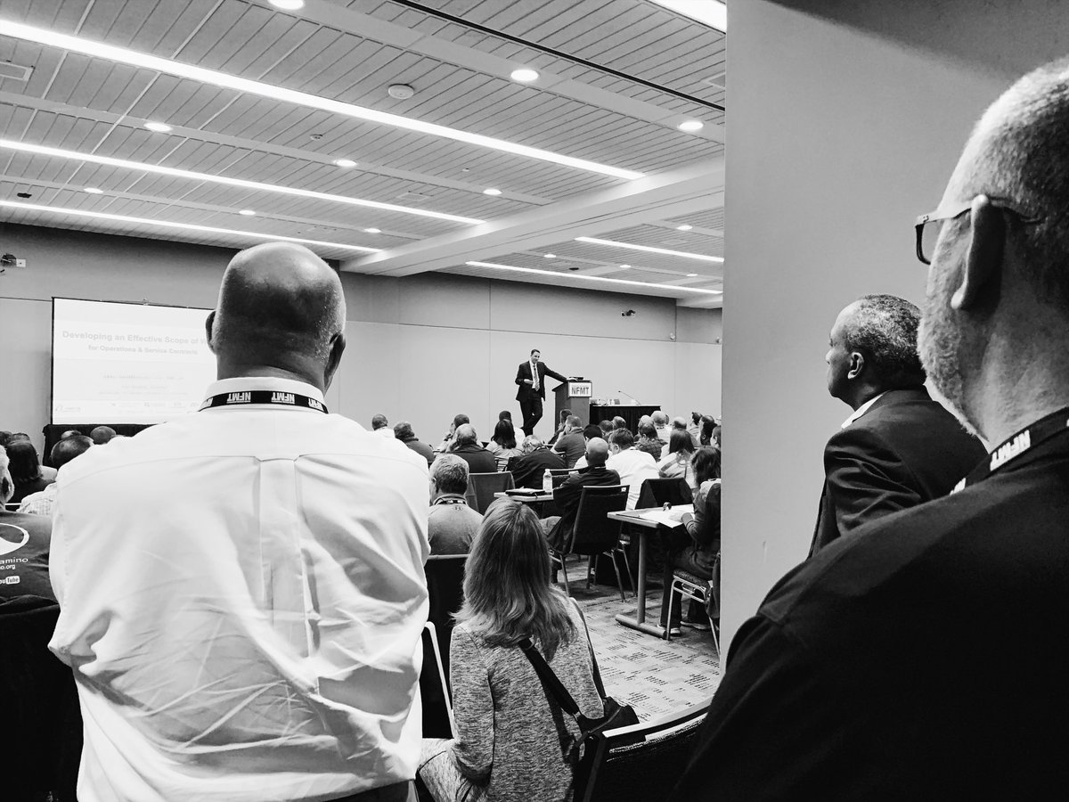 SauersSnowIce's tweet photo. Packed house at @nfmt_conference this morning for Scope of Work conversation. #NFMT19 #snowplan https://t.co/4LcFcGaRF2