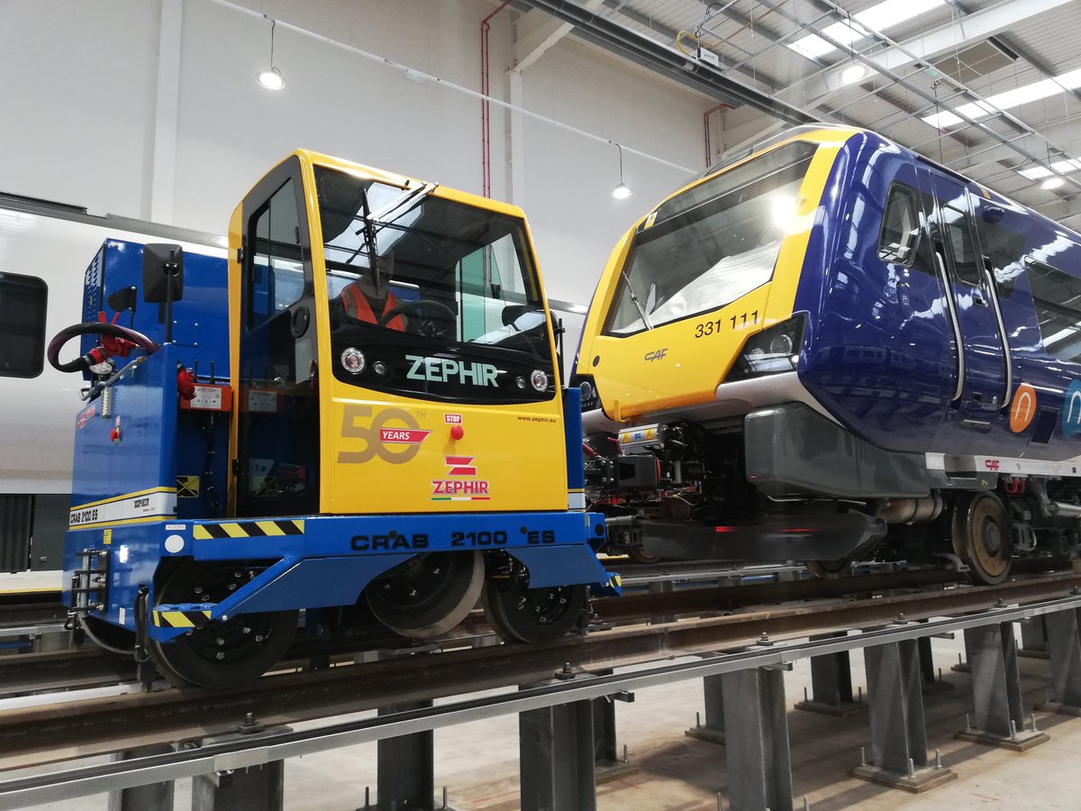 depotrail's tweet photo. Following on from the hire of our LOK 4.90 #DepotRail has now delivered a CRAB 2100ES to CAF at their new Newport facility. If you would like to discuss our range of shunters why not visit our stand at Railtex between the 14-16th May Stand P31 
 #RailShunters #CAF #Railtex https://t.co/JGe2G9rcPp
