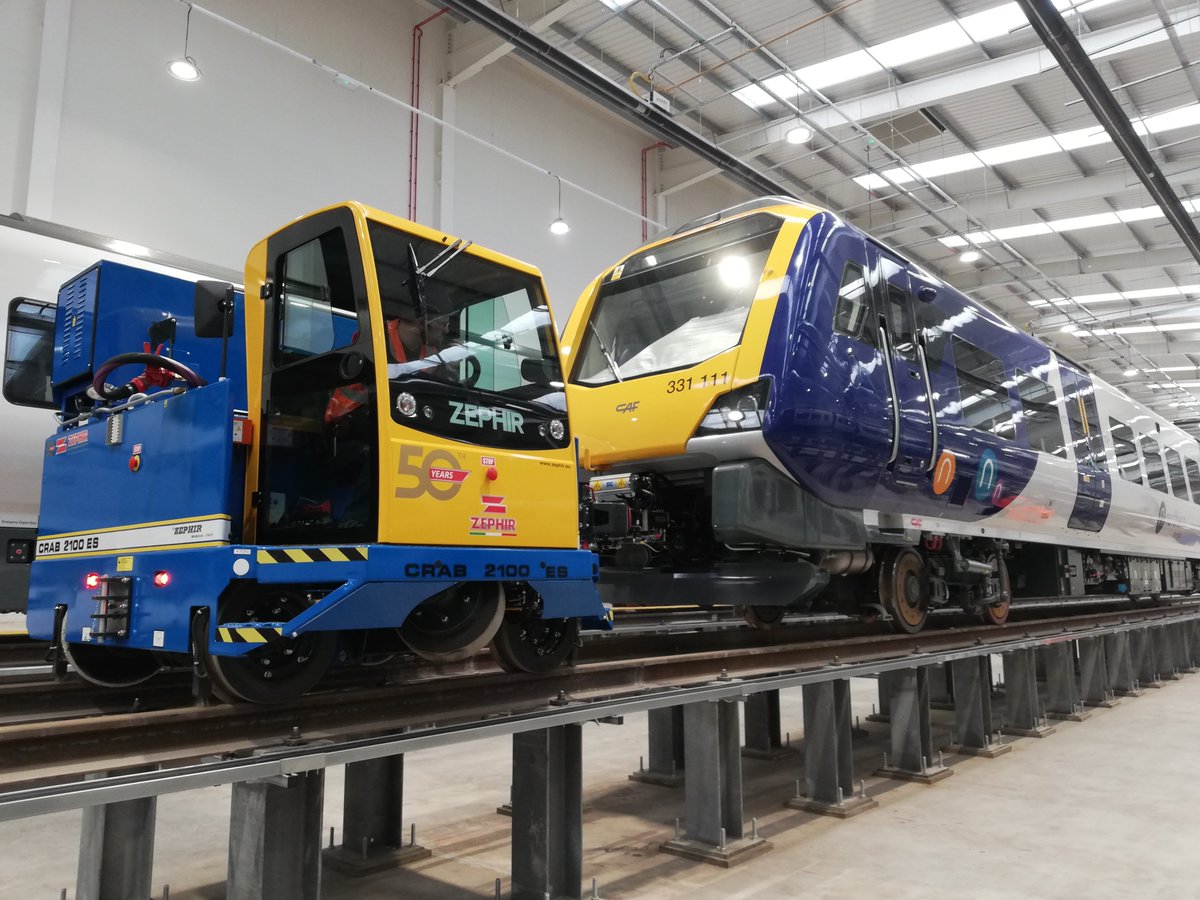 depotrail's tweet photo. Following on from the hire of our LOK 4.90 #DepotRail has now delivered a CRAB 2100ES to CAF at their new Newport facility. If you would like to discuss our range of shunters why not visit our stand at Railtex between the 14-16th May Stand P31 
 #RailShunters #CAF #Railtex https://t.co/JGe2G9rcPp