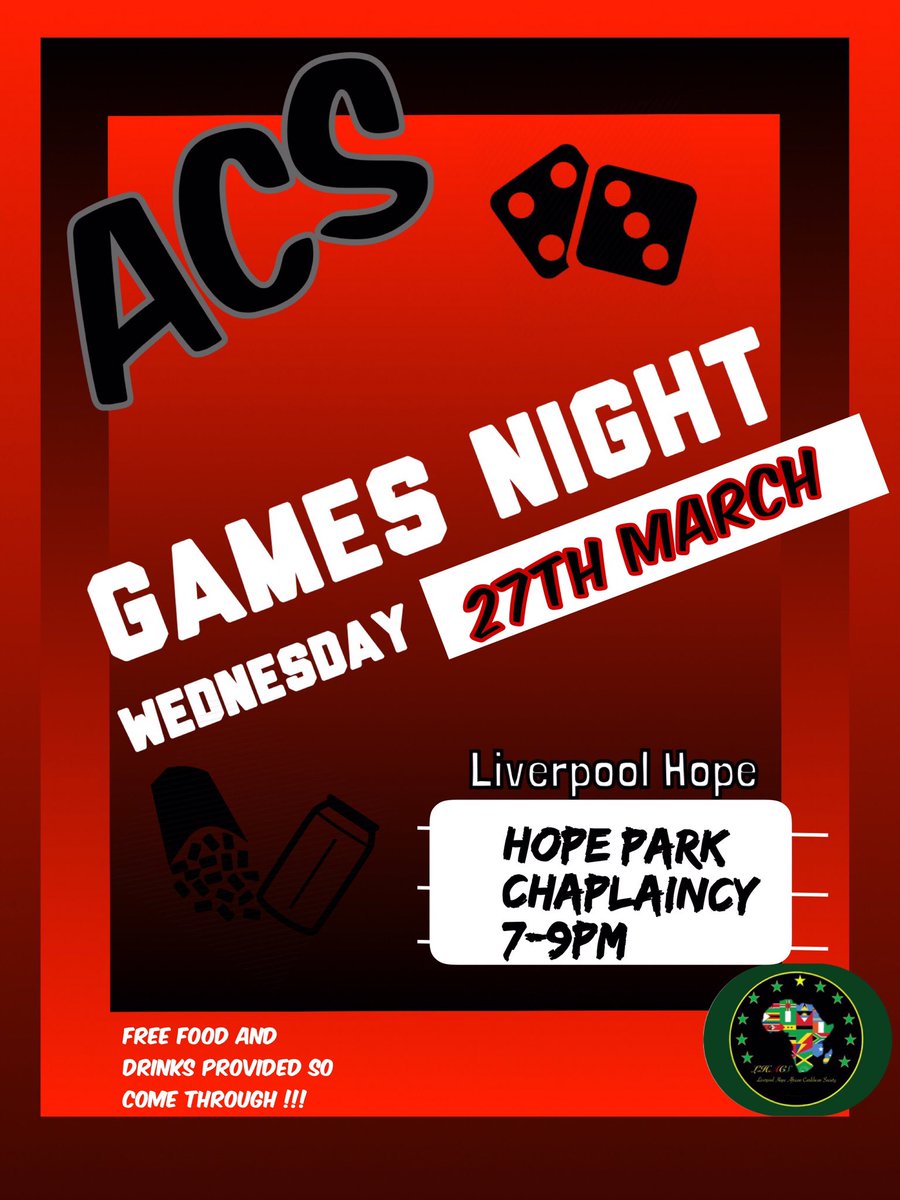 It’s been a longggggg week of deadlines so come through and let’s have fun and a night free of stress!! Bring yourself, a friend...a friend’s friend...a friend’s friend’s friend ..you get the gist 😜 see yo all soon ! 

#ACS #African #Caribbean #AfricanCaribbeanSociety