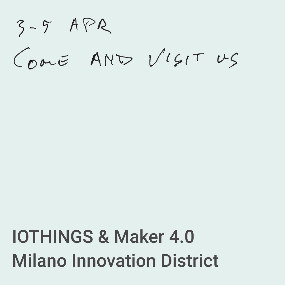 meteca_sa's tweet photo. Briki will be present at the next edition of IoThings Milan 2019. Come to visit us! @IoThingsMilan #briki #brand #technology #create #imagination #make #interactiondesign #design #programmers #code #innovate #projects #making #board #makermovement #electronics #board https://t.co/f85Z4lENCR