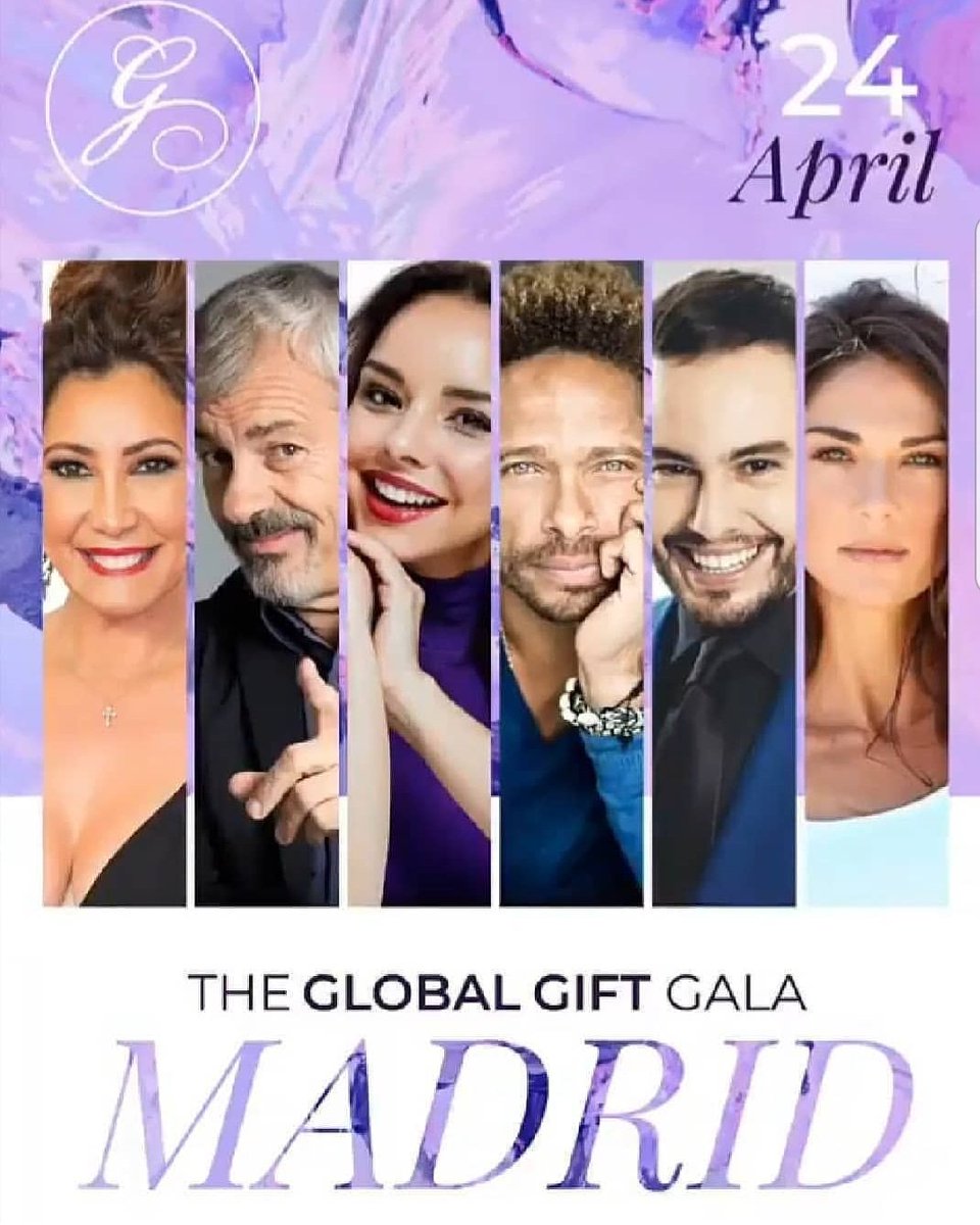 Chenoa's tweet photo. In love 24 Abril #madrid @GlobalGiftFound 💙💜 https://t.co/9BgFaFRKAr