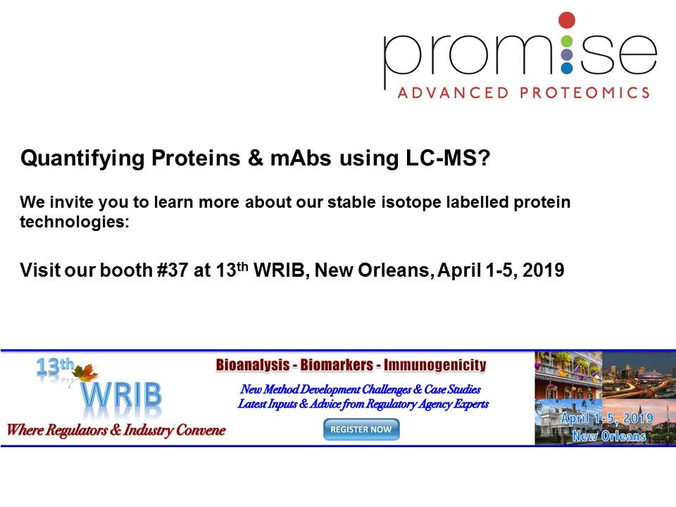 px_therapeutics's tweet photo. Meet our sister company Promise Advanced #Proteomics during #WRIB in New Orleans https://t.co/zPenS9IB9H