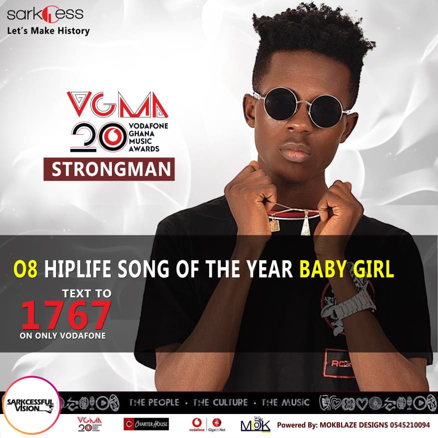 StrongEmpireGh's tweet photo. Weโve brought him this far through all the ups and downs,we ainโt leaving him, are we? Letโs vote him on to greatness!!! Just text 08 to 1767 and thatโs it we will duly crown your #NewLord @StrongmanBurner for BabyGirl to to be crown as Hiplife Song Of The Year (deservedly) https://t.co/OJm0NH4NOl